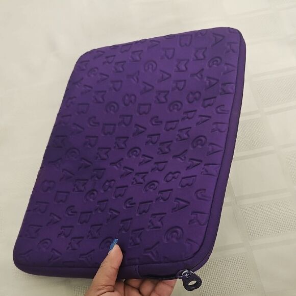 HOST PICK Marc Jacobs Purple Embossed Laptop Sleeve - Picture 12 of 16